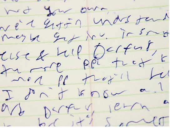 SAT Handwriting